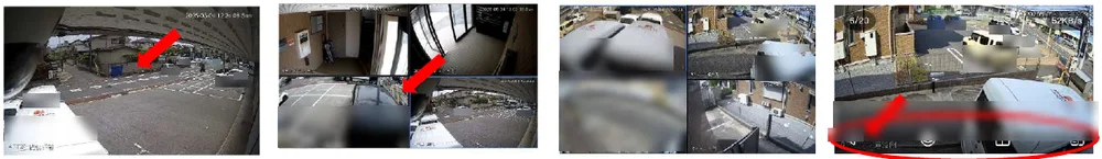 1画面の表示でダブルタップすると、4画面の表示になります。