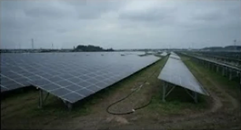 ケーブルが切られた太陽光発電所