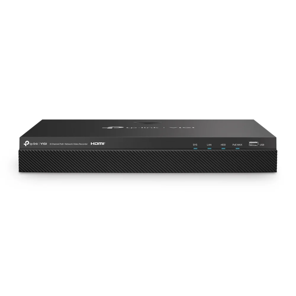VIGI NVR2008H-8MP 8チャンネル PoE+ ネットワークビデオレコーダー
